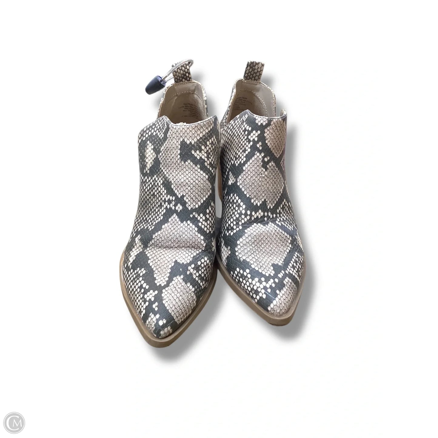 Boots Ankle Heels By Universal Thread In Snakeskin Print, Size: 7