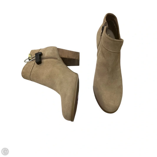 Boots Ankle Heels By Koolaburra By Ugg In Tan, Size: 10