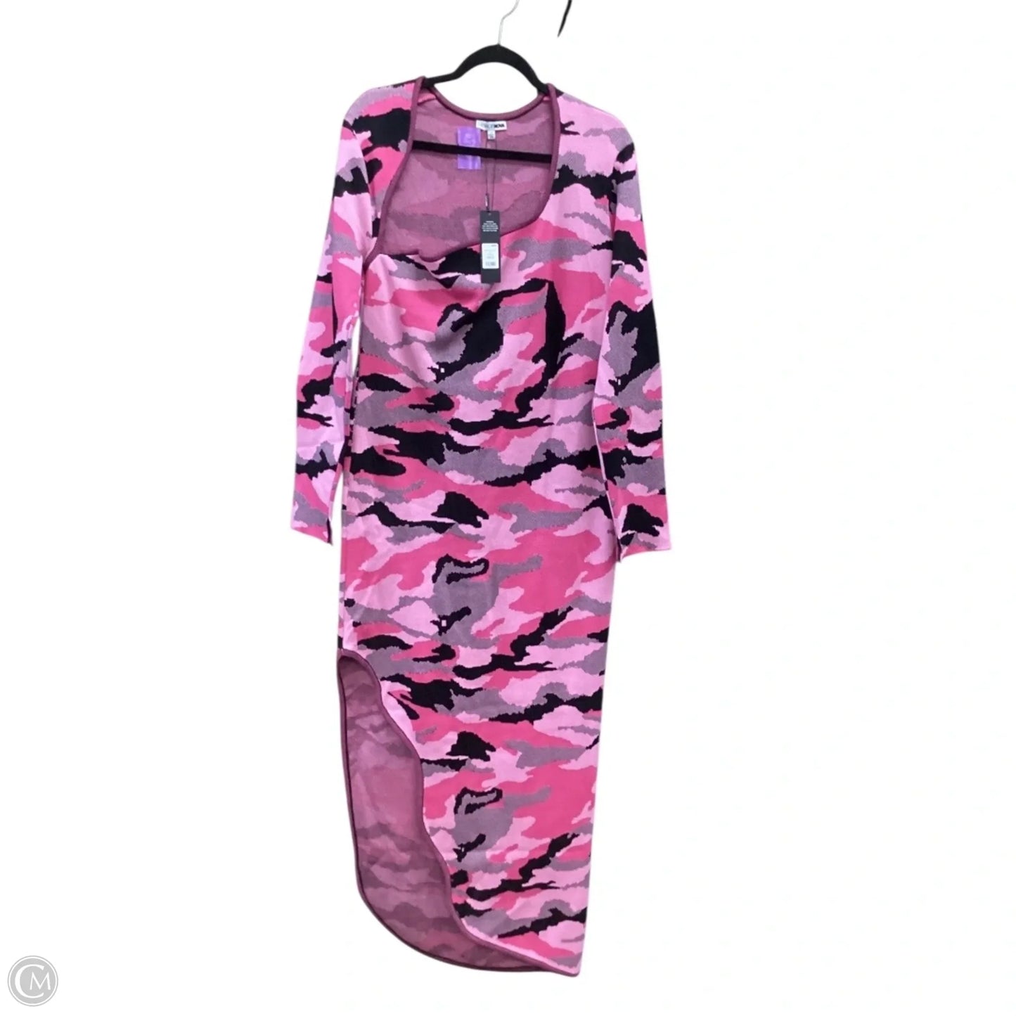 Dress Casual Maxi By Fashion Nova In Camouflage Print, Size: 2x