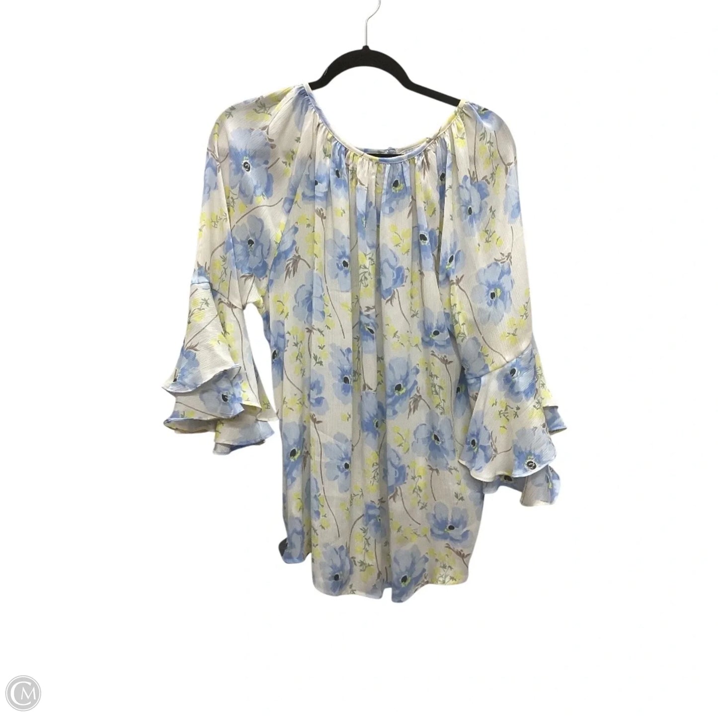 Top Long Sleeve By Chaps In Floral Print, Size: Xl