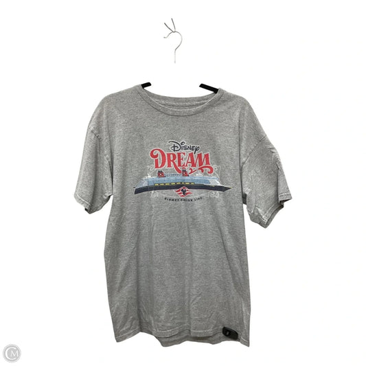 Top Short Sleeve Basic By Disney Store In Grey, Size: L