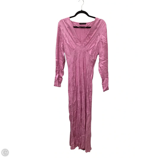 Dress Casual Maxi By Zara In Pink, Size: L