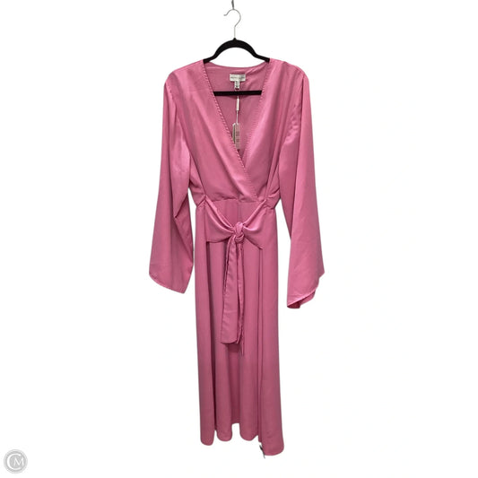 Dress Casual Maxi By Cmb In Pink, Size: M