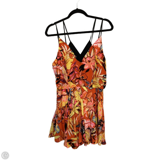 Romper By Gianni Bini In Floral Print, Size: L