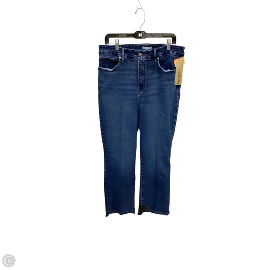 Designer Jeans Boot Cut By Good American In Blue Denim, Size: 16