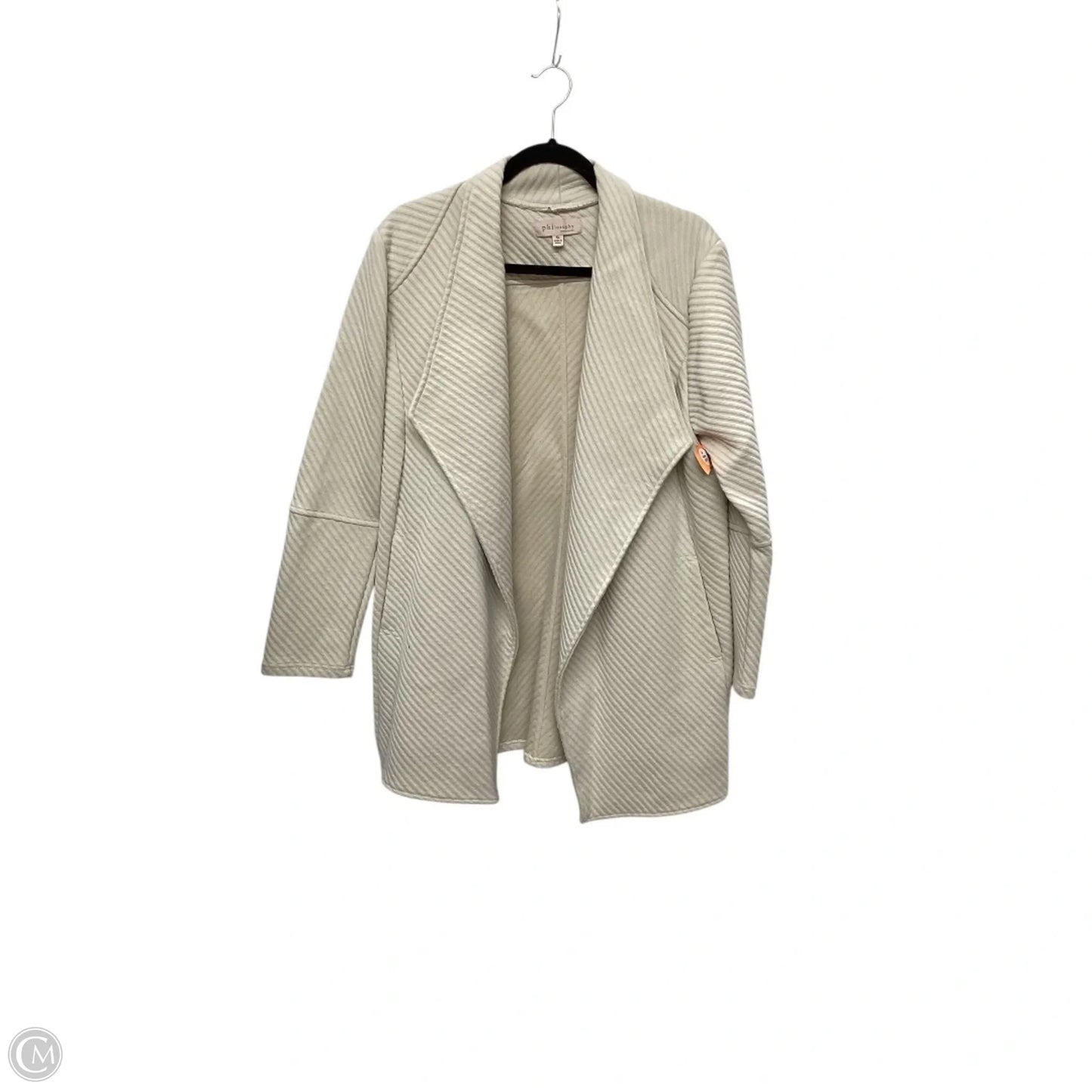 Cardigan By Philosophy In Cream, Size: Xl