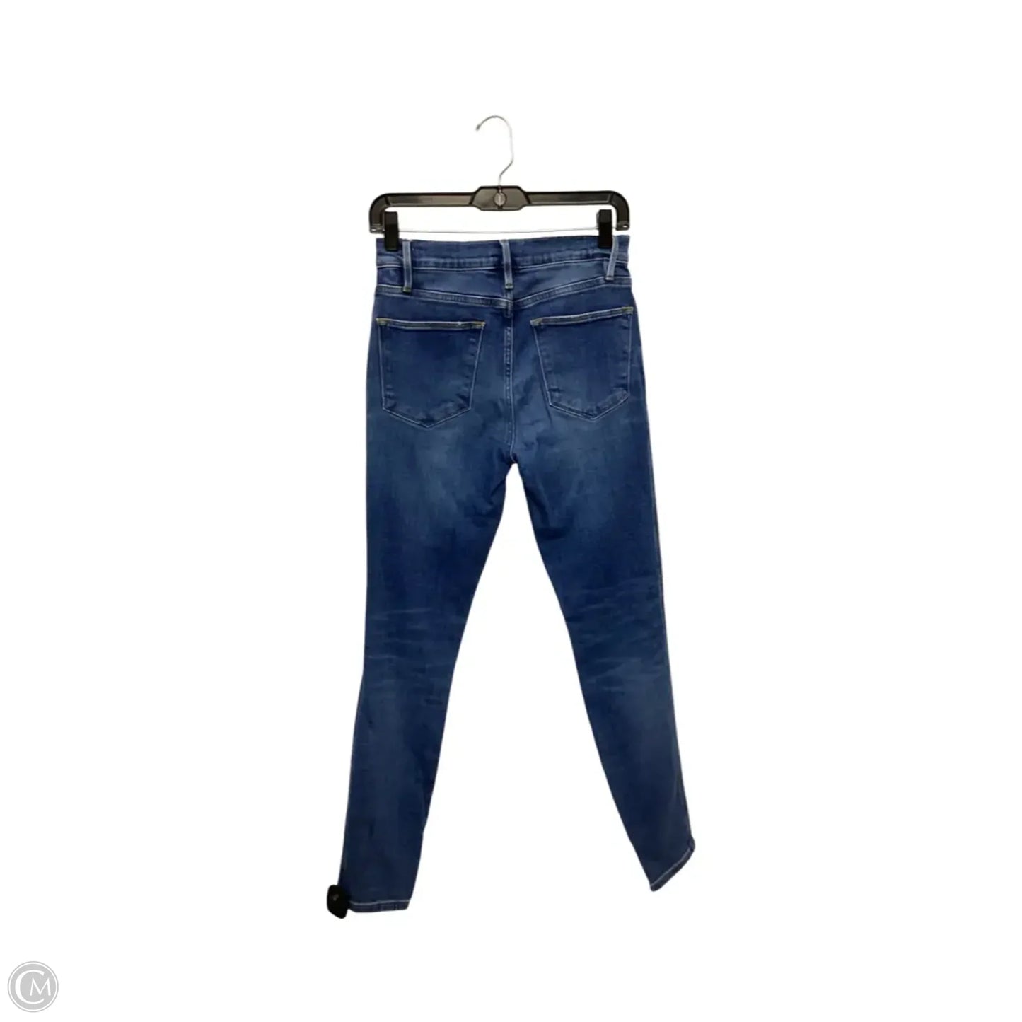 Jeans Skinny By Frame In Blue Denim, Size: 4