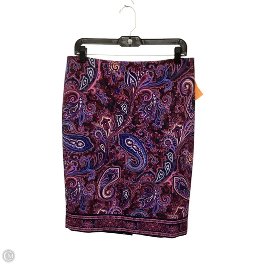 Skirt Midi By Talbots In Paisley Print, Size: S