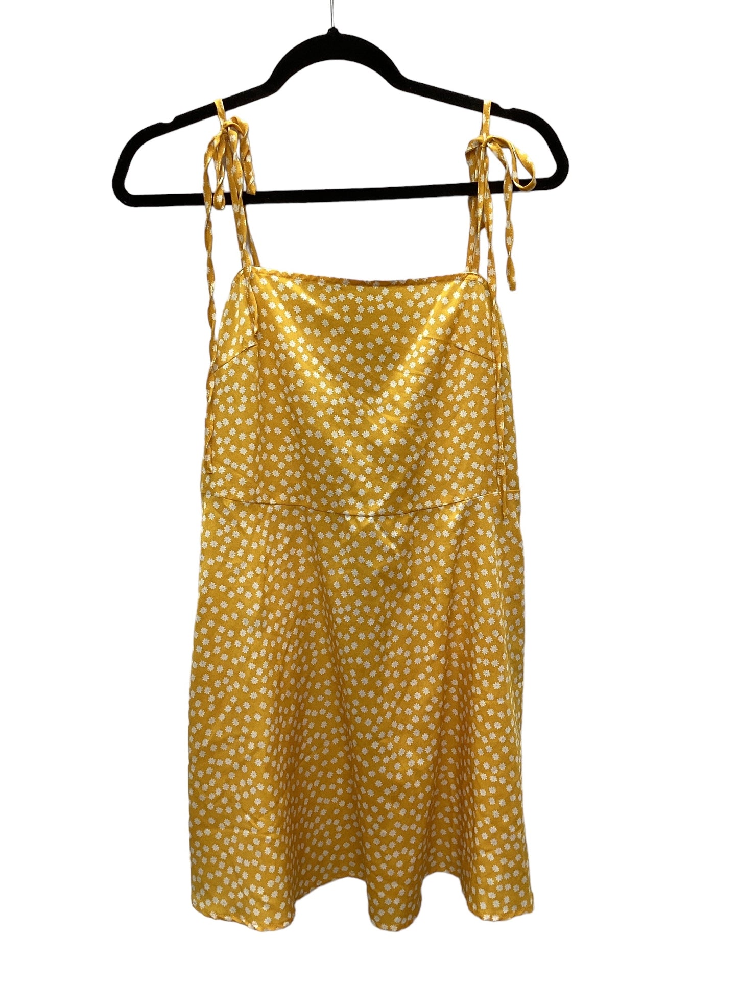 Yellow Dress Casual Short Shein, Size M