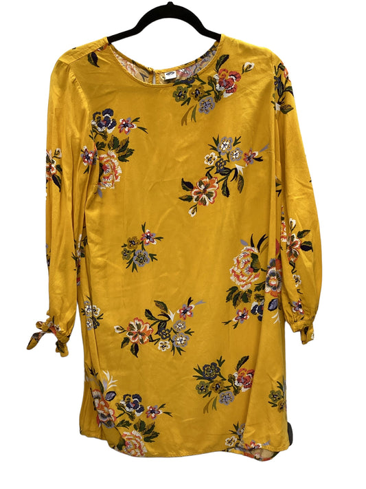 Yellow Dress Casual Midi Old Navy, Size M