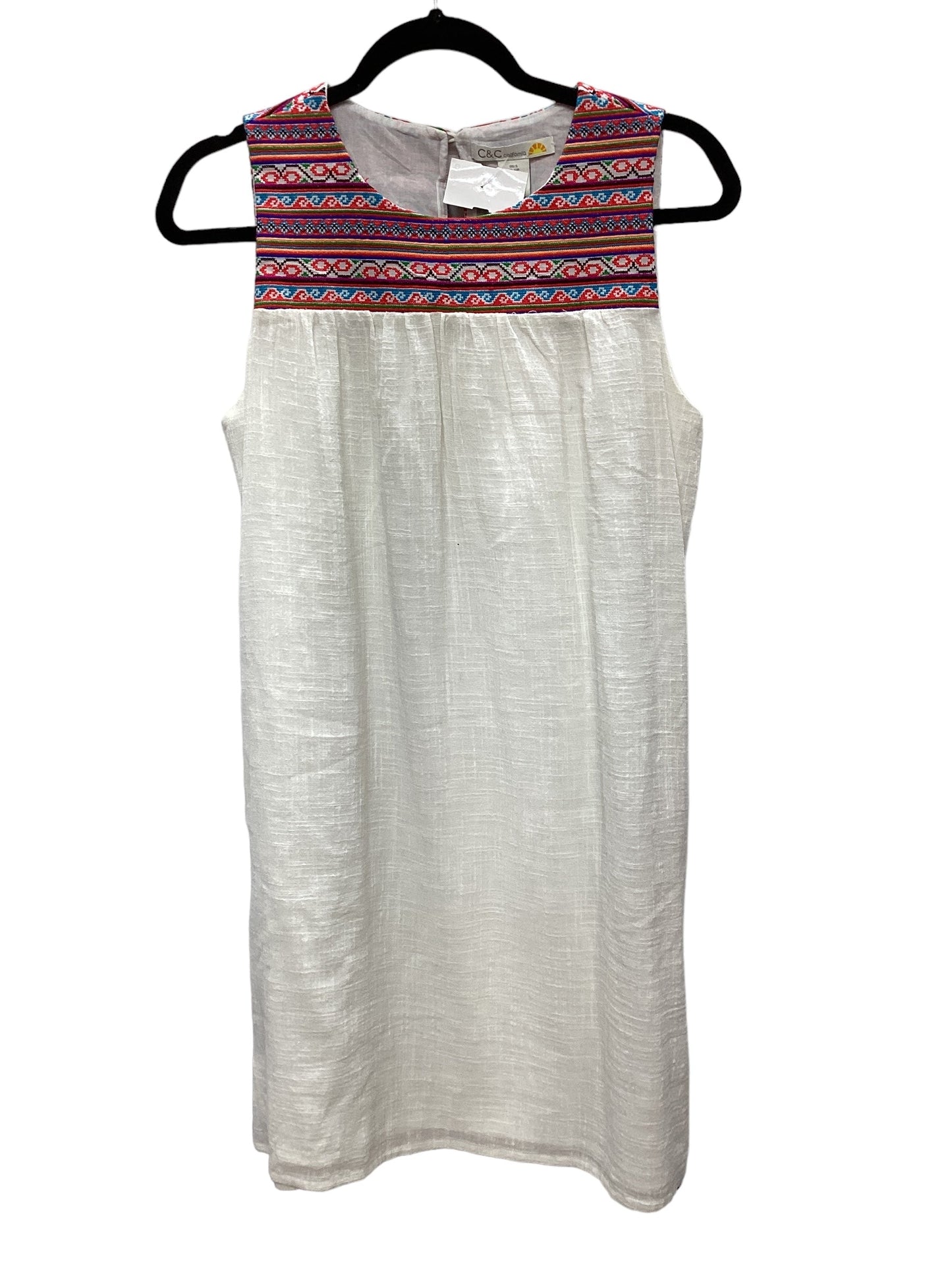 White Dress Casual Midi C And C, Size S