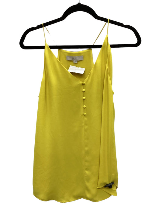 Yellow Top Sleeveless Loft, Size S