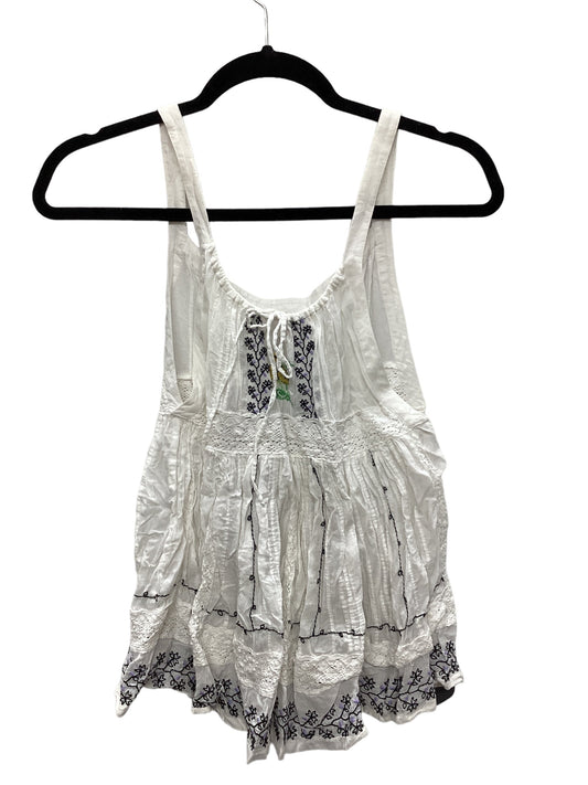 White Top Sleeveless Free People, Size Xs