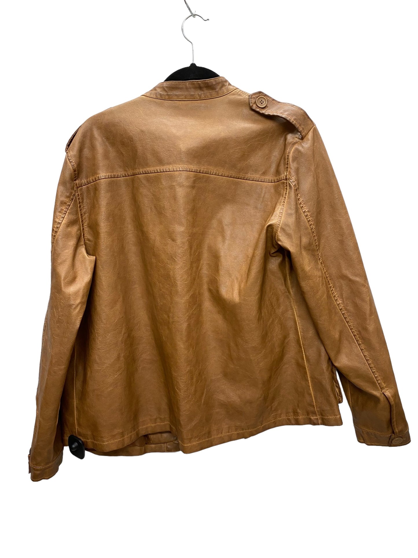 Jacket Utility By Max Studio In Brown, Size: L