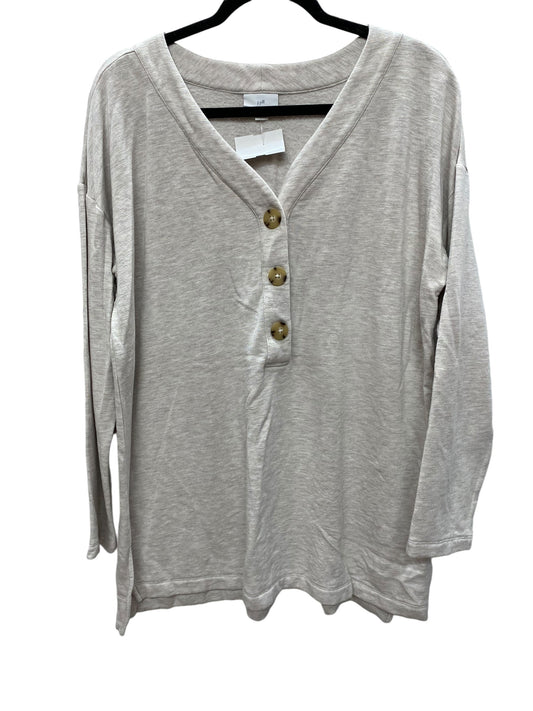 Top Long Sleeve By J. Jill In Cream, Size: L