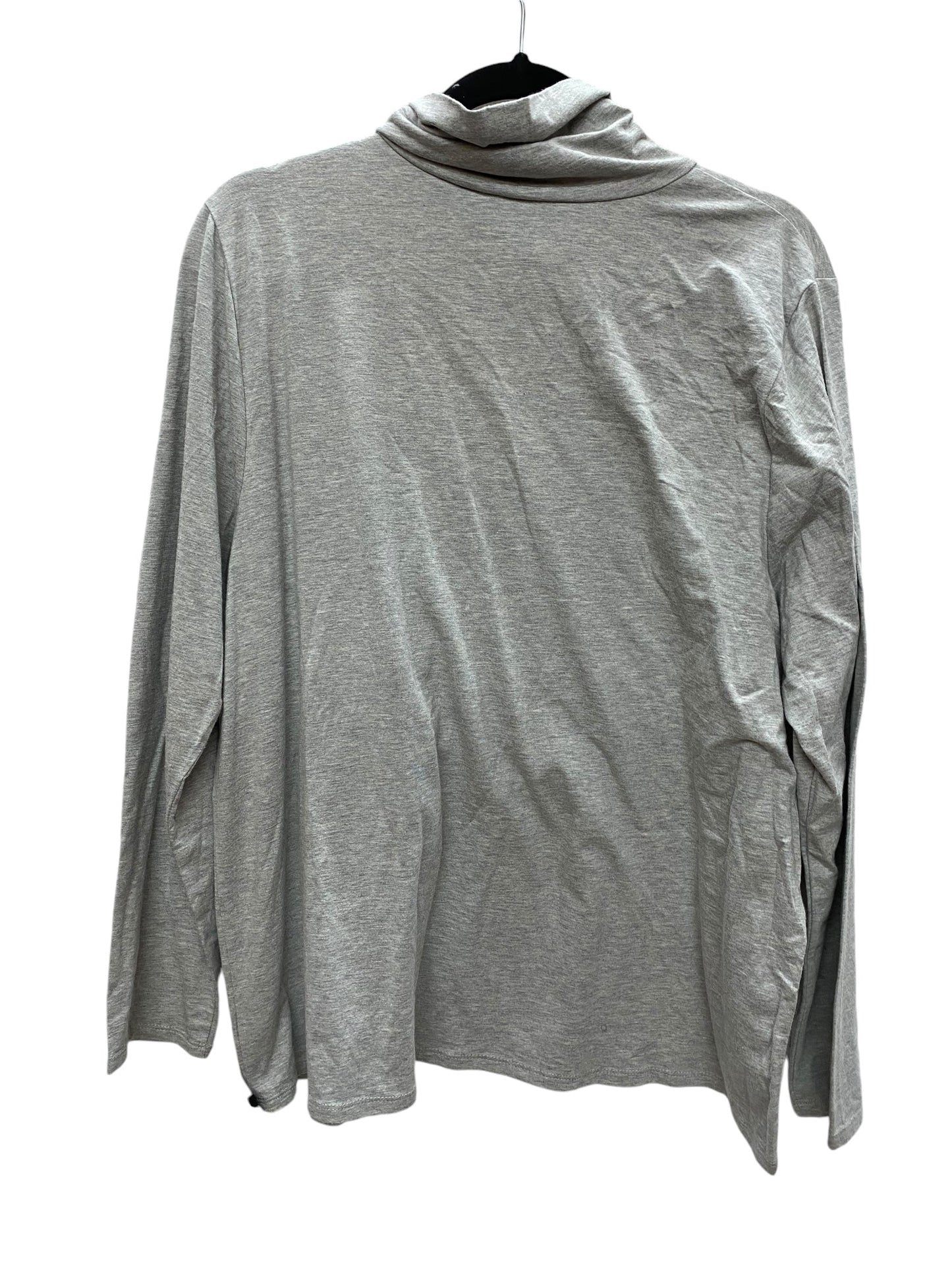 Top Long Sleeve By Pure Jill In Grey, Size: L