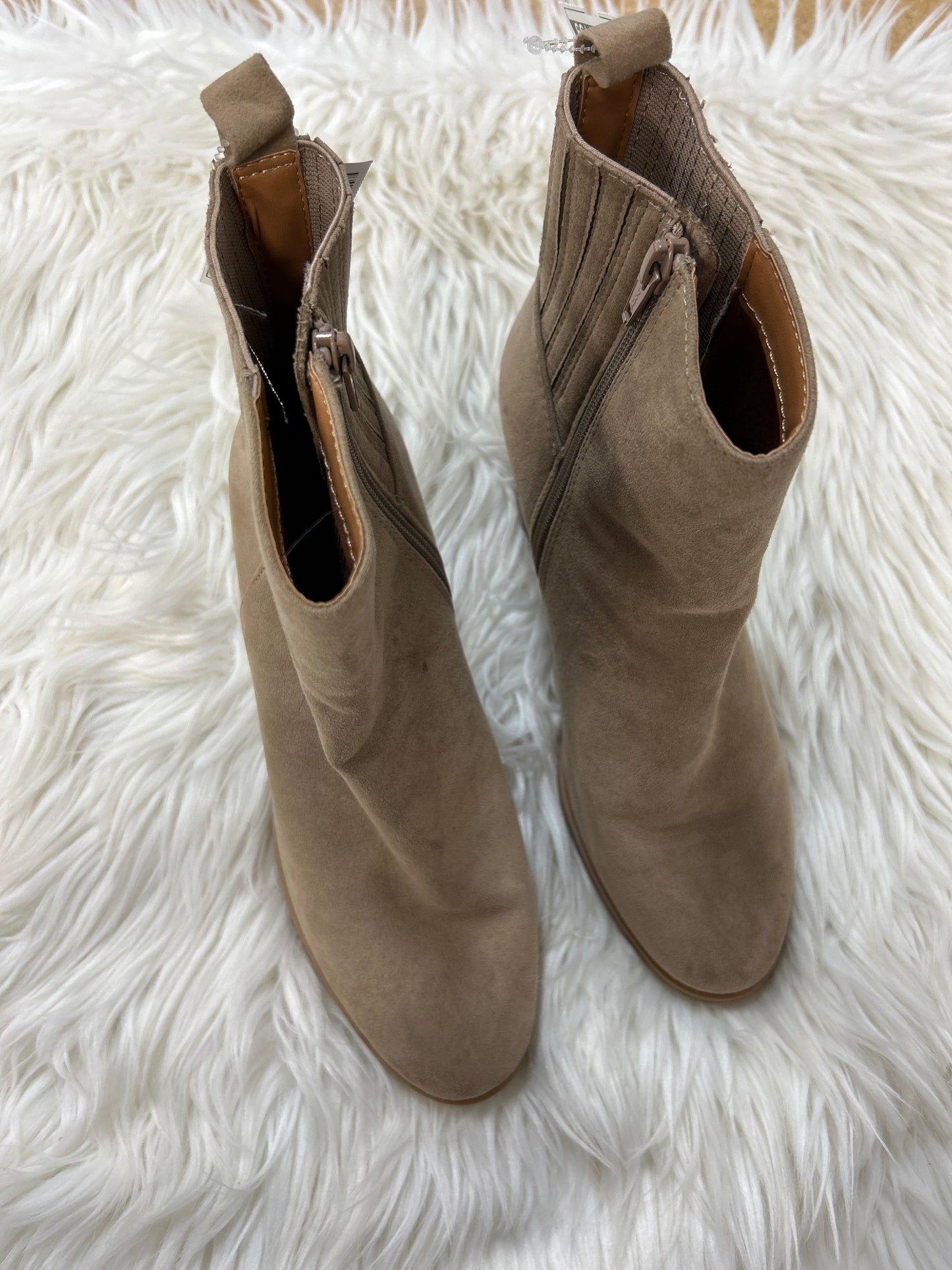 Boots Ankle Heels By Universal Thread In Brown, Size:8