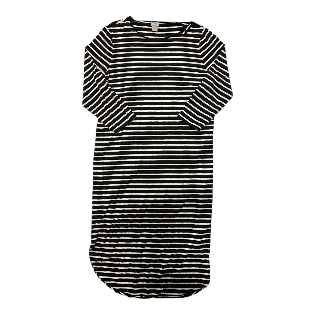 Dress Casual Maxi By Chicos In Striped Pattern, Size:16