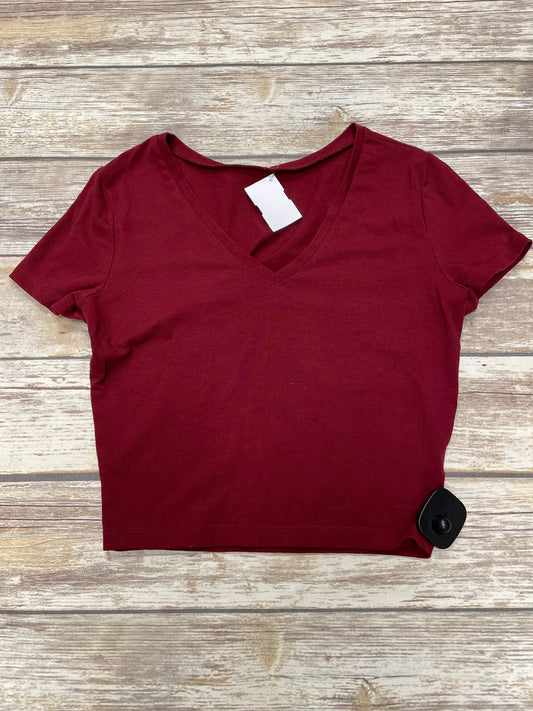 Top Short Sleeve By Wild Fable In Red, Size: S