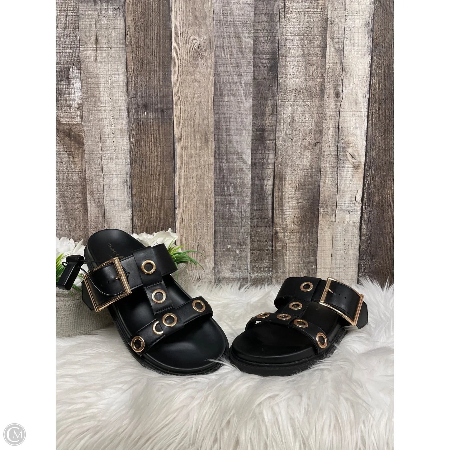 Sandals Flats By Chinese Laundry In Black, Size: 8.5