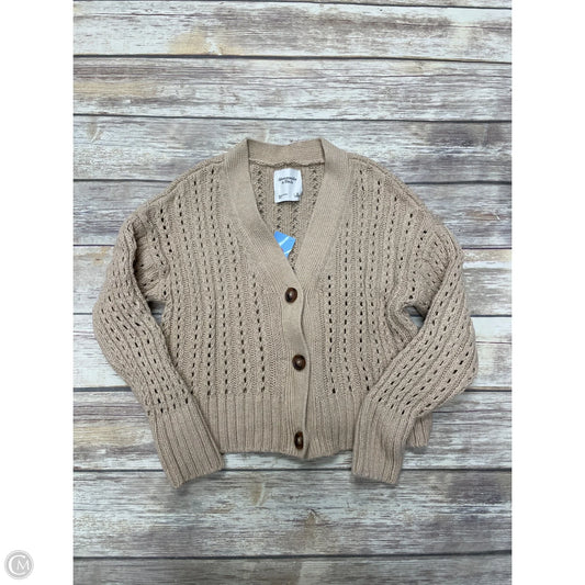 Cardigan By Abercrombie And Fitch In Tan, Size: S