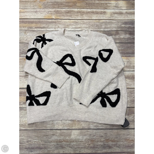 Sweater By Express In Cream, Size: L