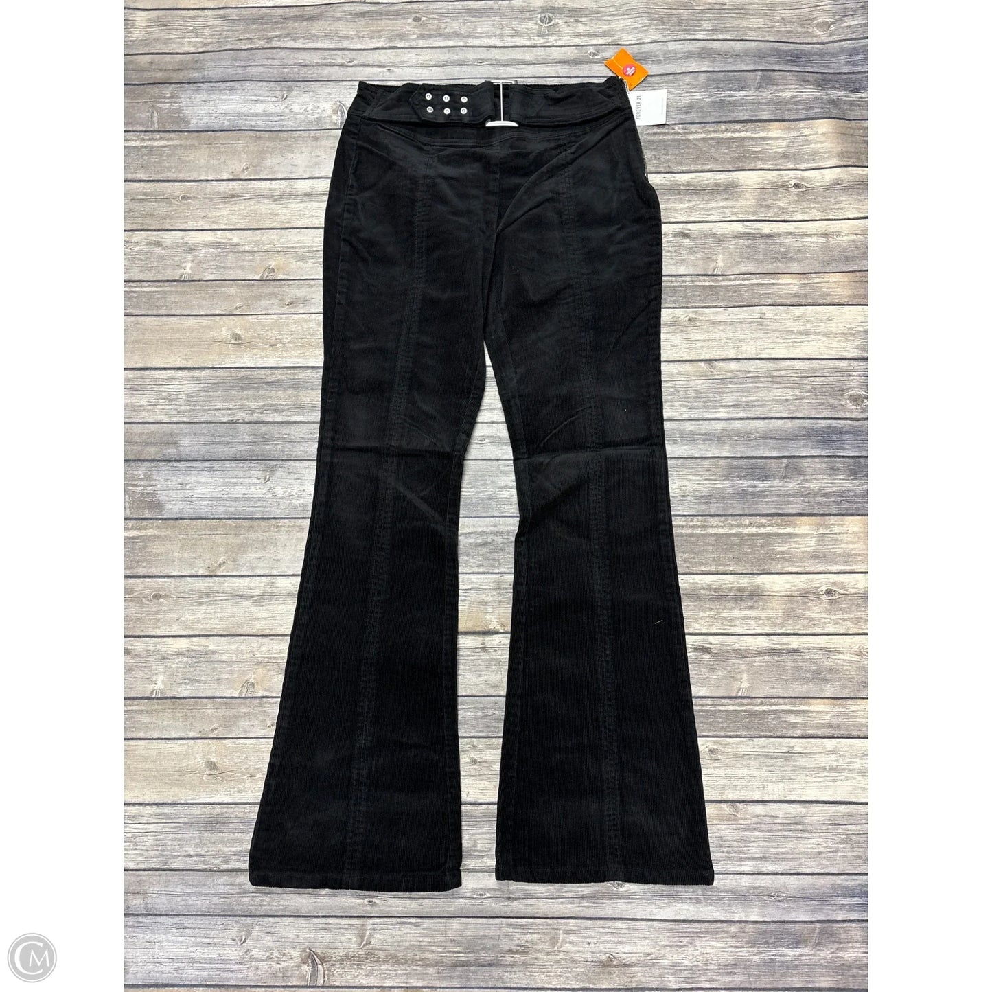 Pants Corduroy By Forever 21 In Black, Size: L