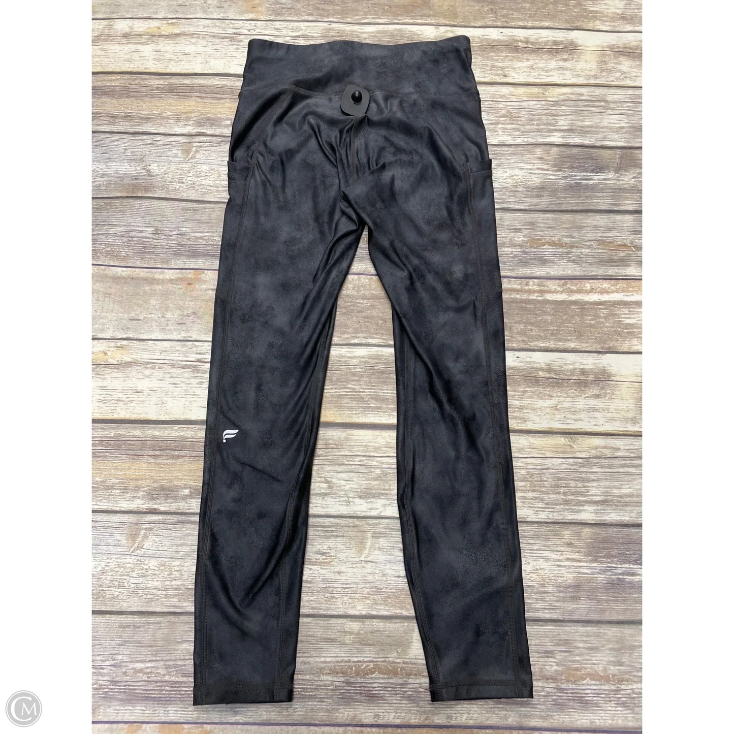 Athletic Leggings By Fabletics In Grey, Size: M