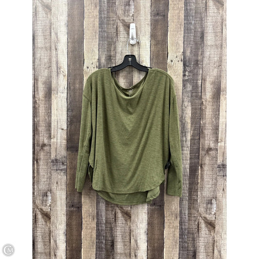 Top Long Sleeve By Old Navy In Green, Size: M