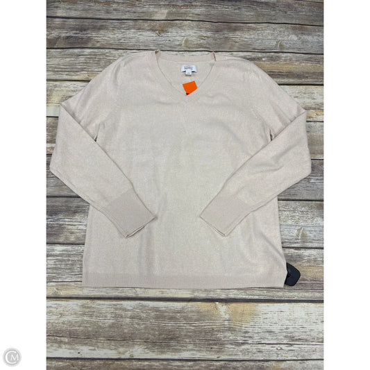 Sweater By Croft And Barrow In Cream, Size: S