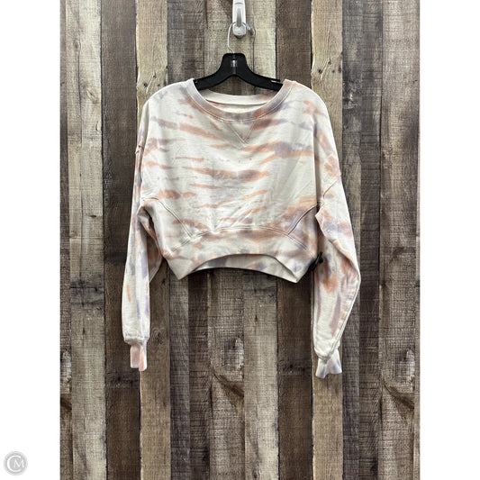 Sweatshirt Crewneck By Aeropostale In Tie Dye Print, Size: M