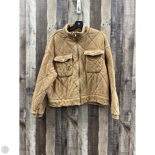Jacket Puffer & Quilted By Forever 21 In Tan, Size: M