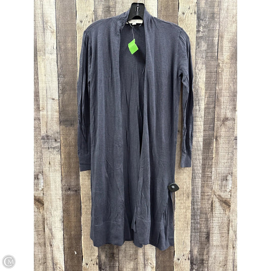 Sweater Cardigan By Loft In Grey, Size: S