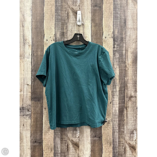 Top Short Sleeve By Everlane In Green, Size: Xl