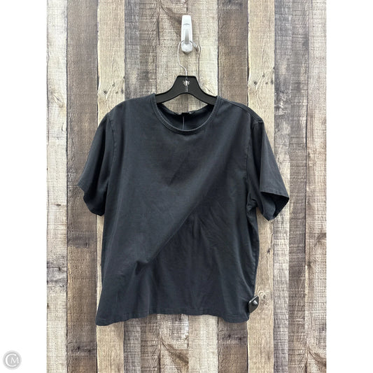 Top Short Sleeve By Athleta In Black, Size: L