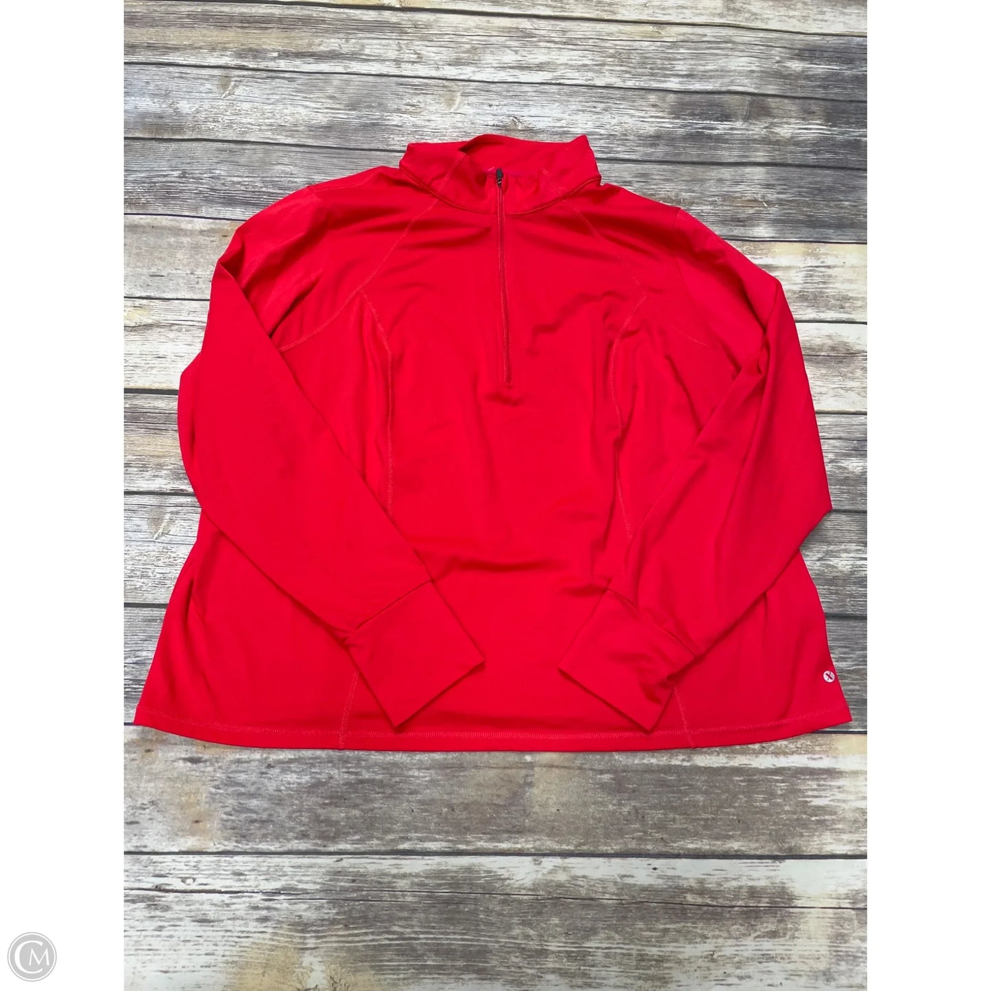 Athletic Top Long Sleeve Crewneck By Xersion In Orange, Size: 2x