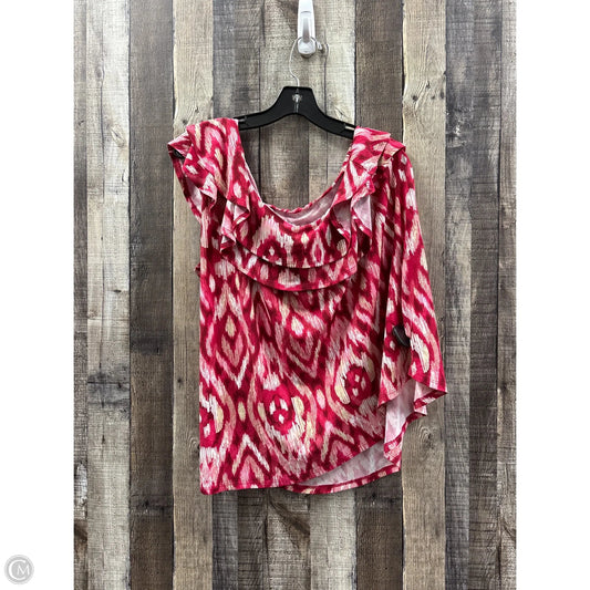 Top Sleeveless By Cato In Red, Size: Xl