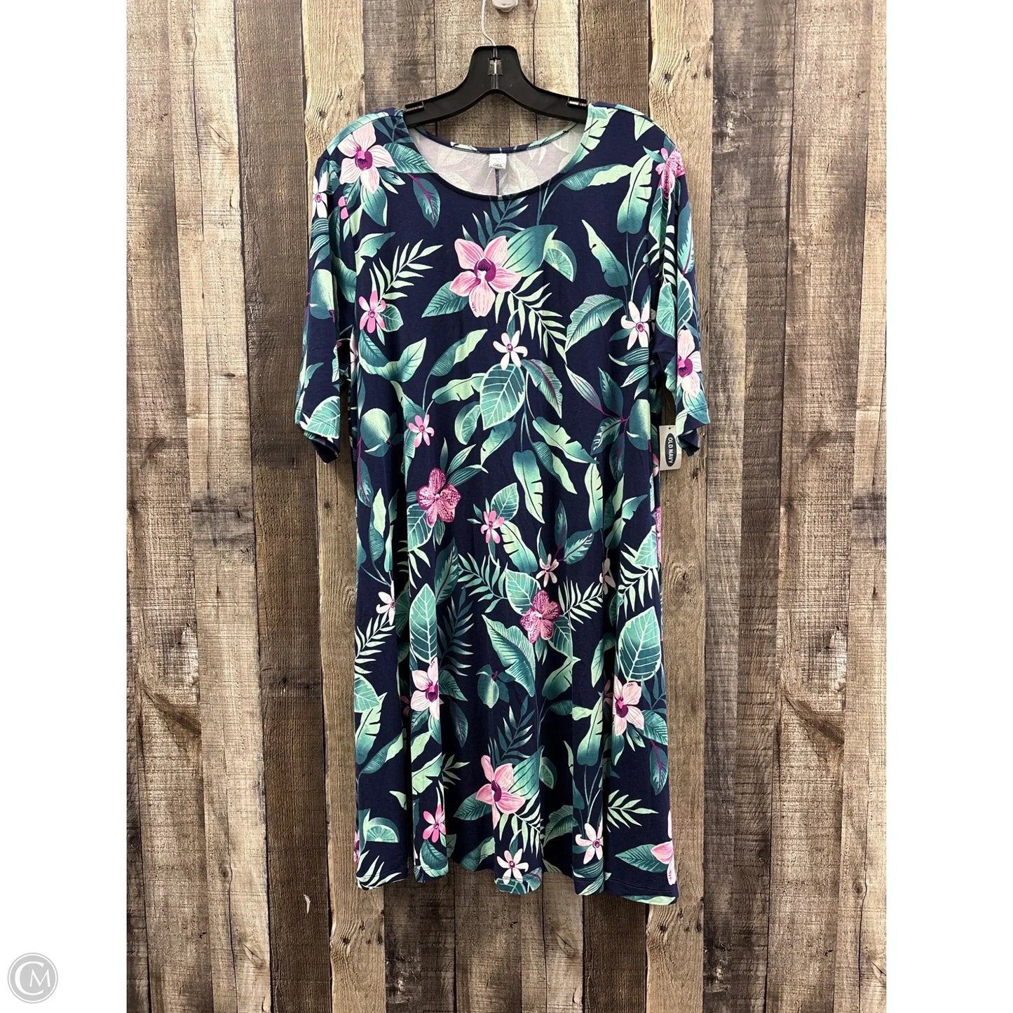 Dress Casual Midi By Old Navy In Floral Print, Size: Xl