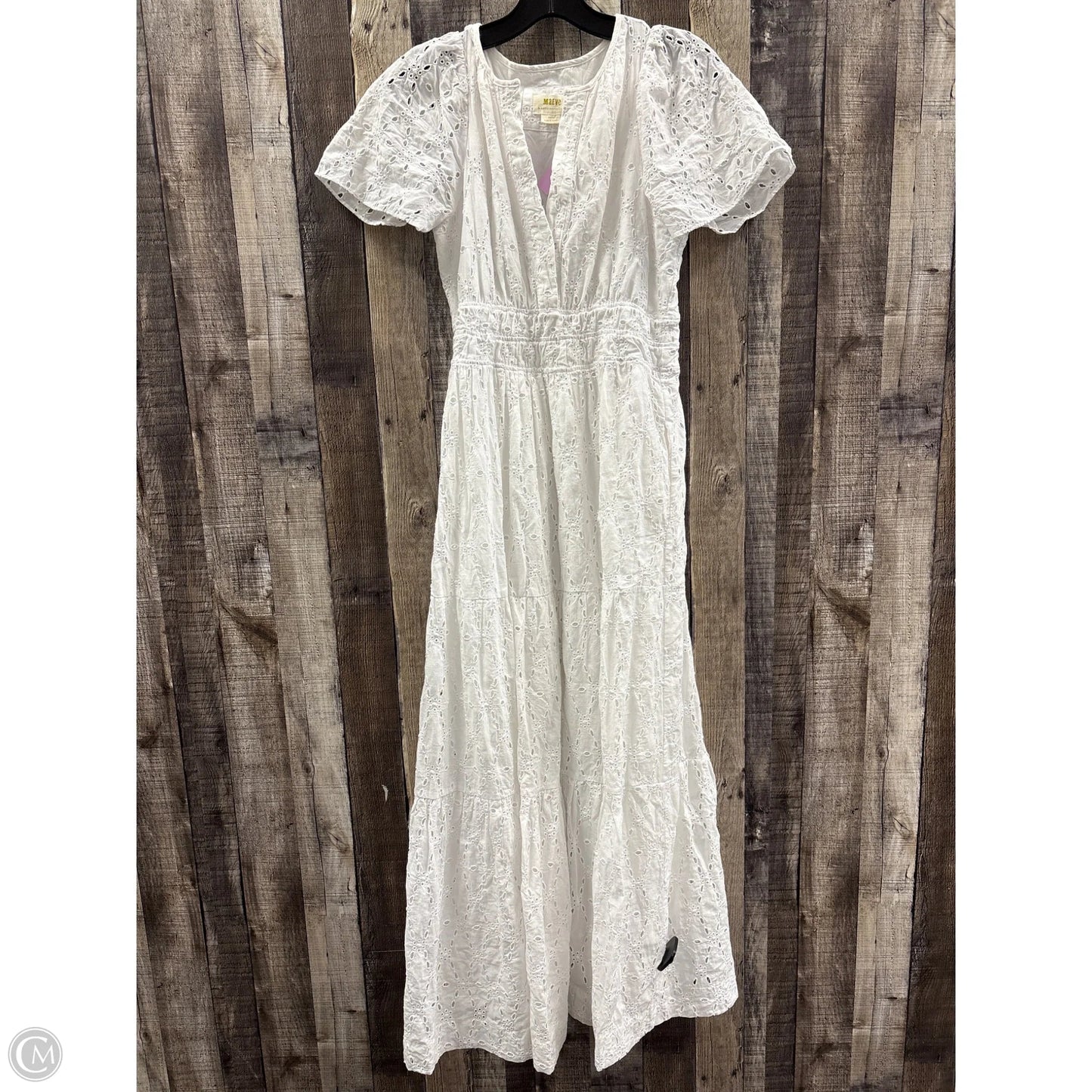 Dress Casual Maxi By Maeve In White, Size: S