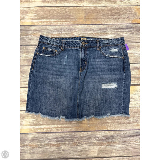 Skirt Mini & Short By True Craft In Blue, Size: 12