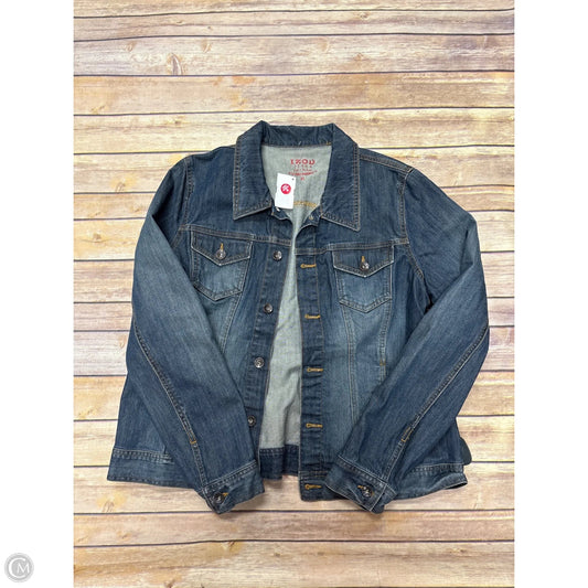 Jacket Denim By Izod In Blue, Size: Xl