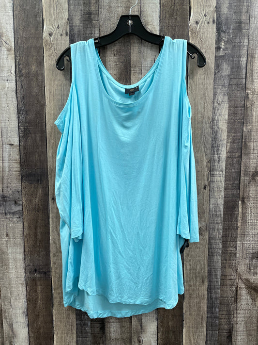 Top Long Sleeve By Jm Collections In Blue, Size: 2x