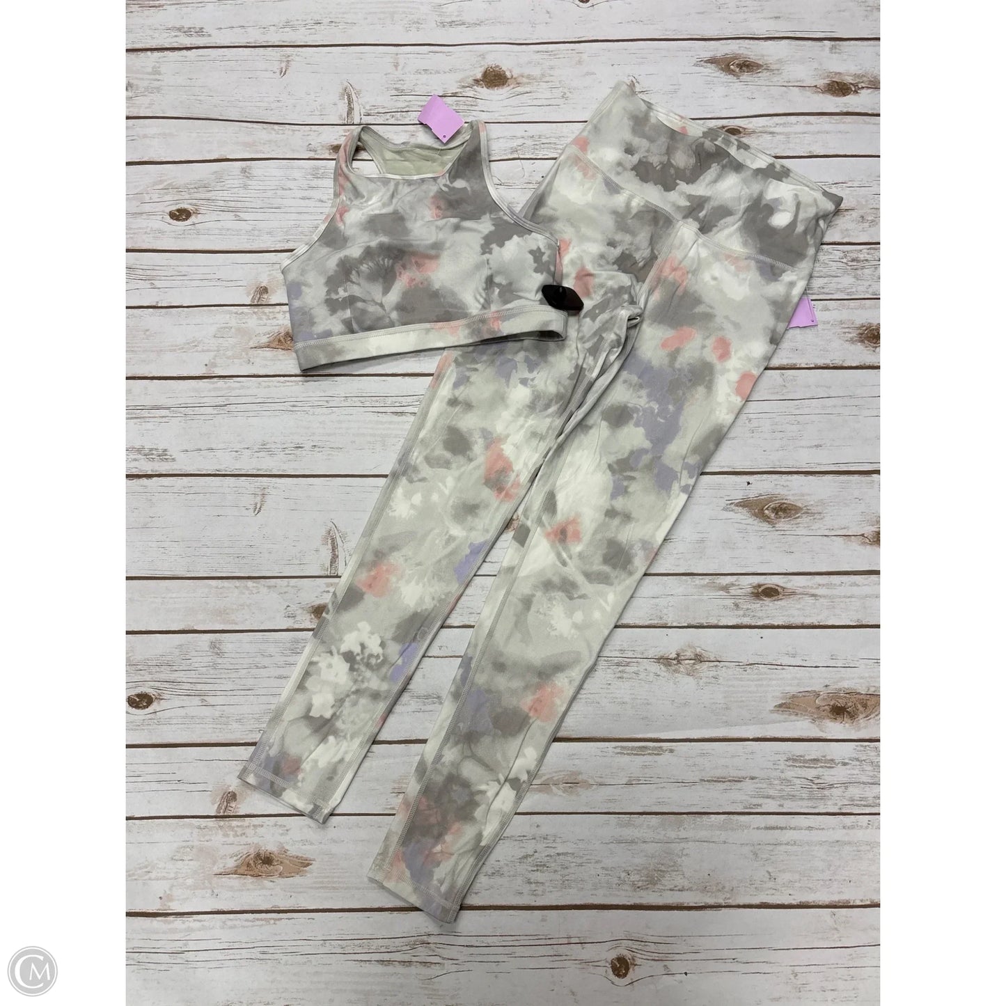 Athletic Pants 2pc By Mono B In Tie Dye Print, Size: S