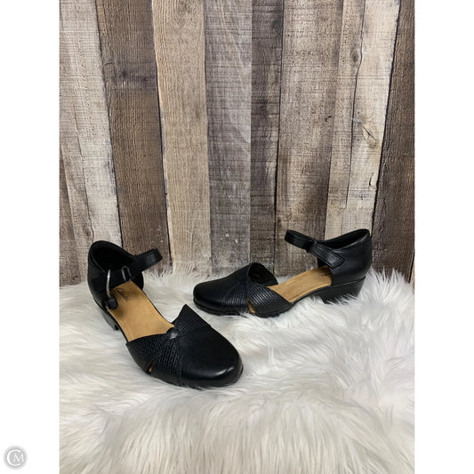 Shoes Heels Block By Clarks In Black, Size: 10