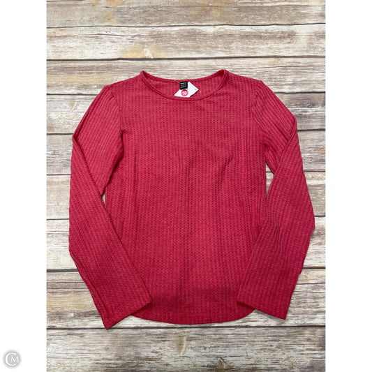 Top Long Sleeve By Shein In Red, Size: L