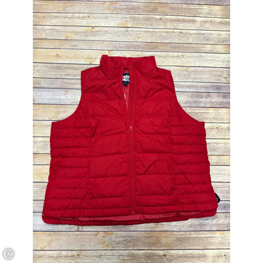 Vest Puffer & Quilted By Lands End In Red, Size: 2x