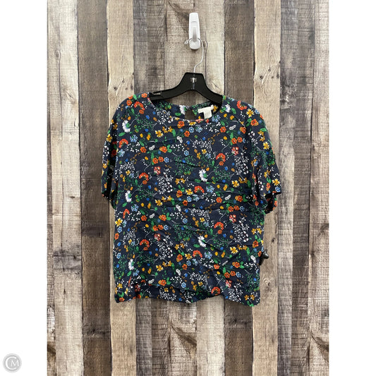 Top Short Sleeve By H&m In Floral Print, Size: S