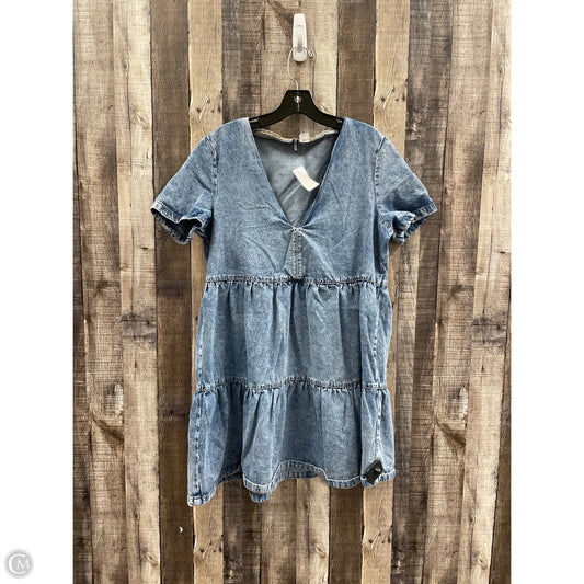 Dress Casual Short By Divided In Blue Denim, Size: M