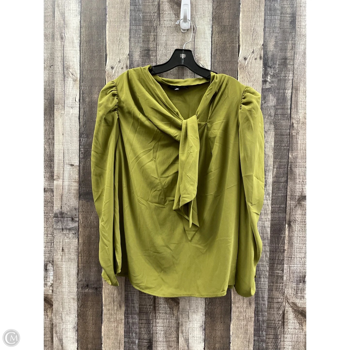 Top Long Sleeve By Eloquii In Green, Size: 1x