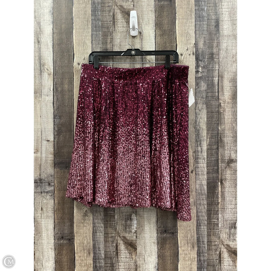 Skirt Mini & Short By Torrid In Pink, Size: Xl
